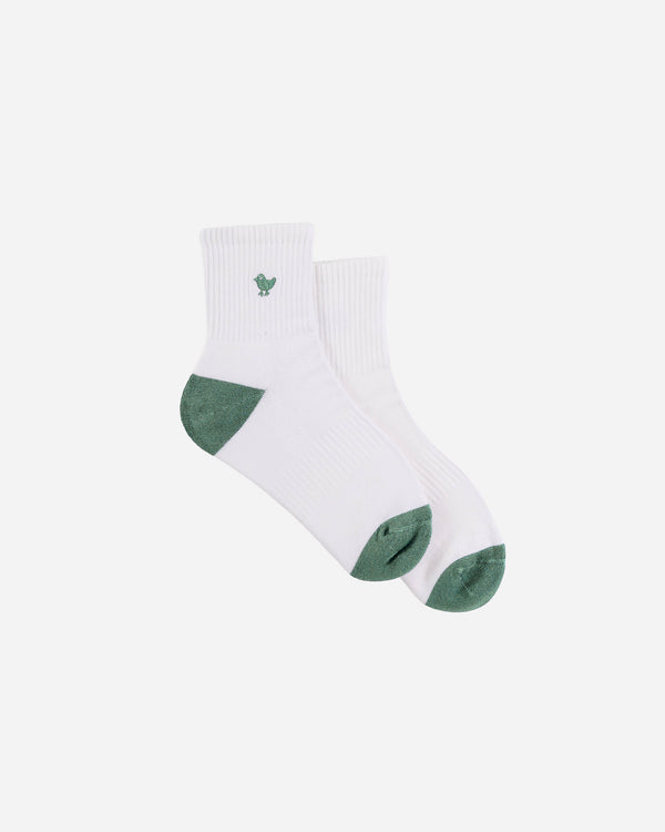 Birdie Logo Quarter Socks - Washed Sage