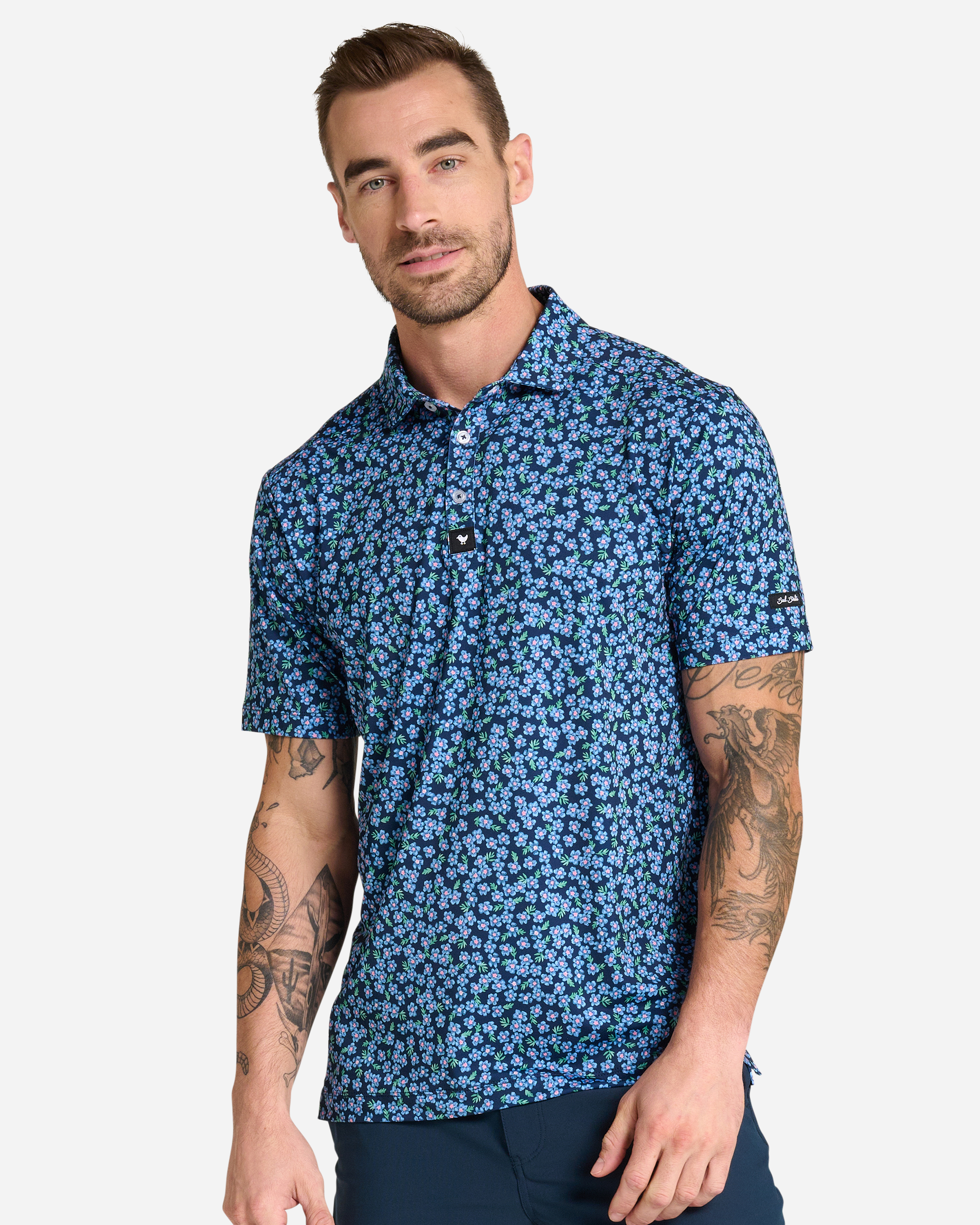 Lily Lilac-Men's Polo-Bad Birdie