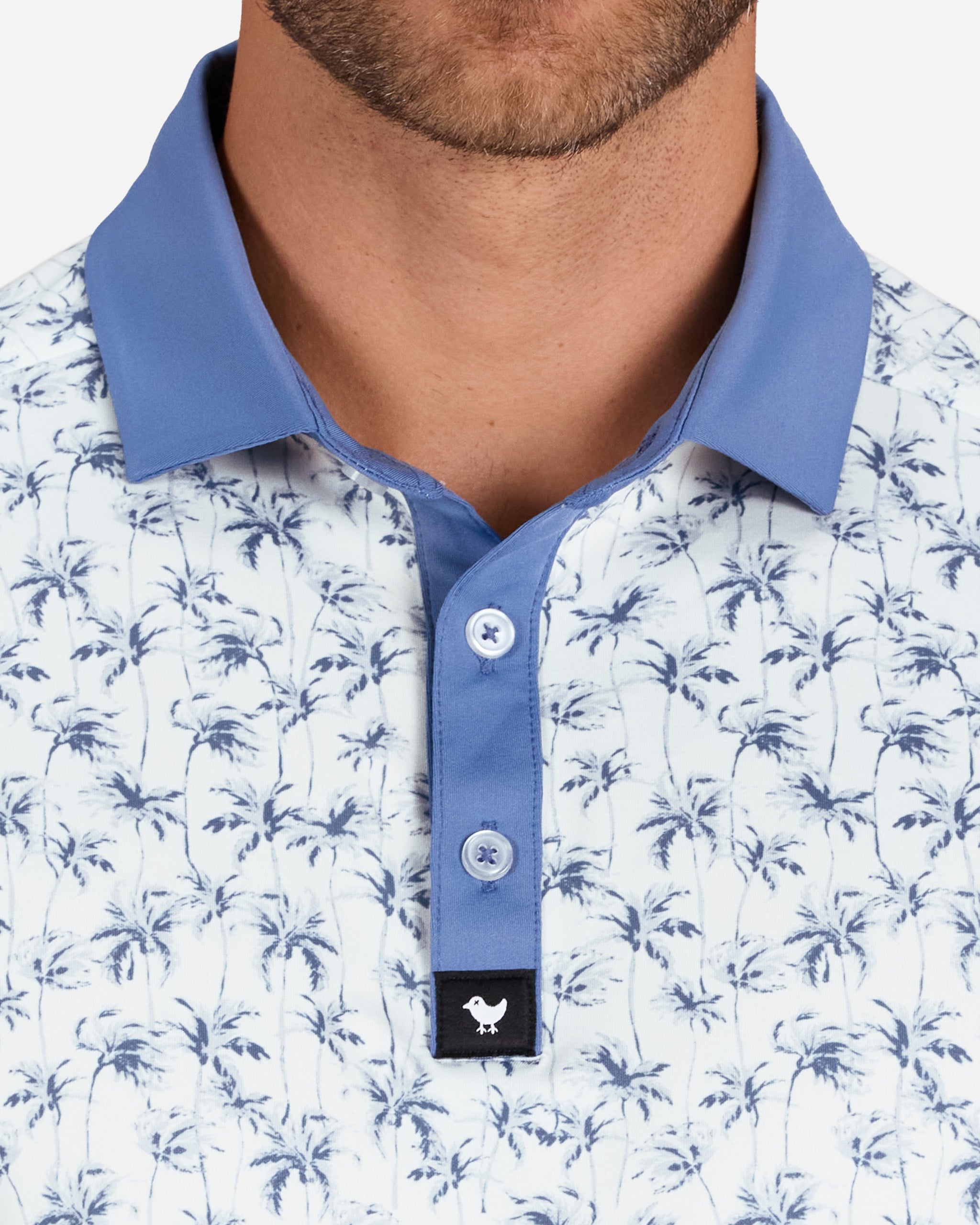 Palmetto Azure-Men's Polo-Bad Birdie