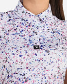 Paint Splatter 3-Women's Polo-Bad Birdie