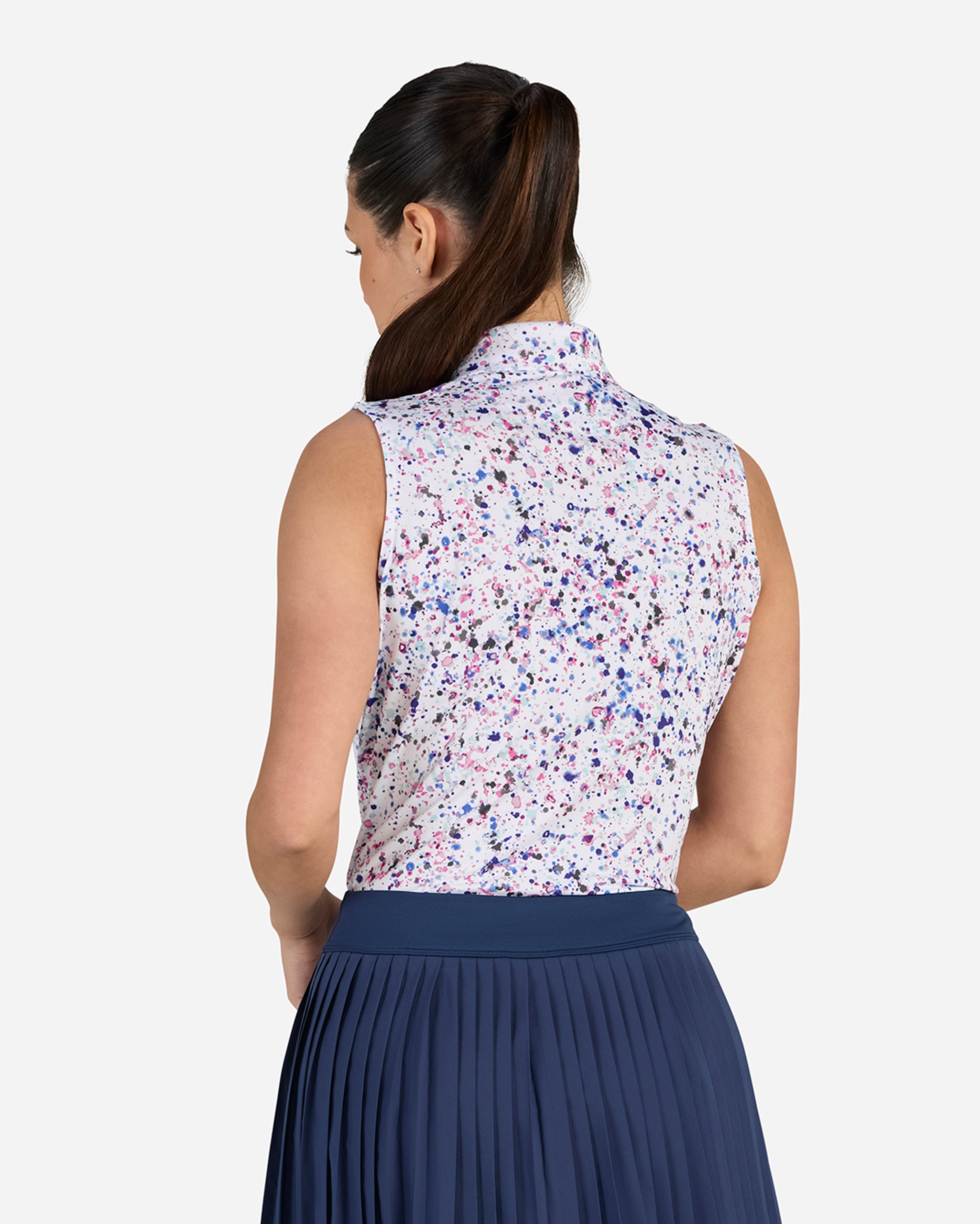 Paint Splatter 3-Women's Polo-Bad Birdie