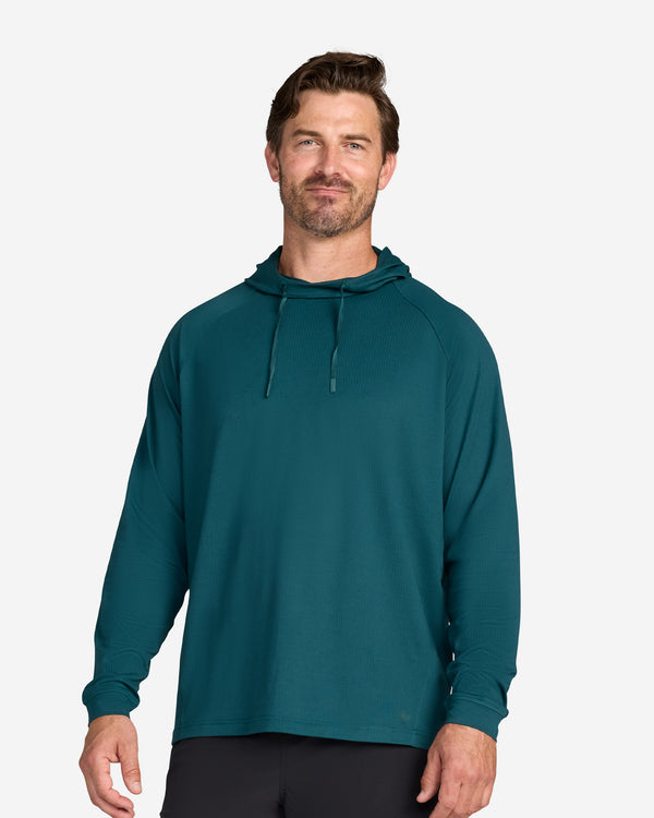 Tempo Cooling Hooded Long Sleeve - Lush Green